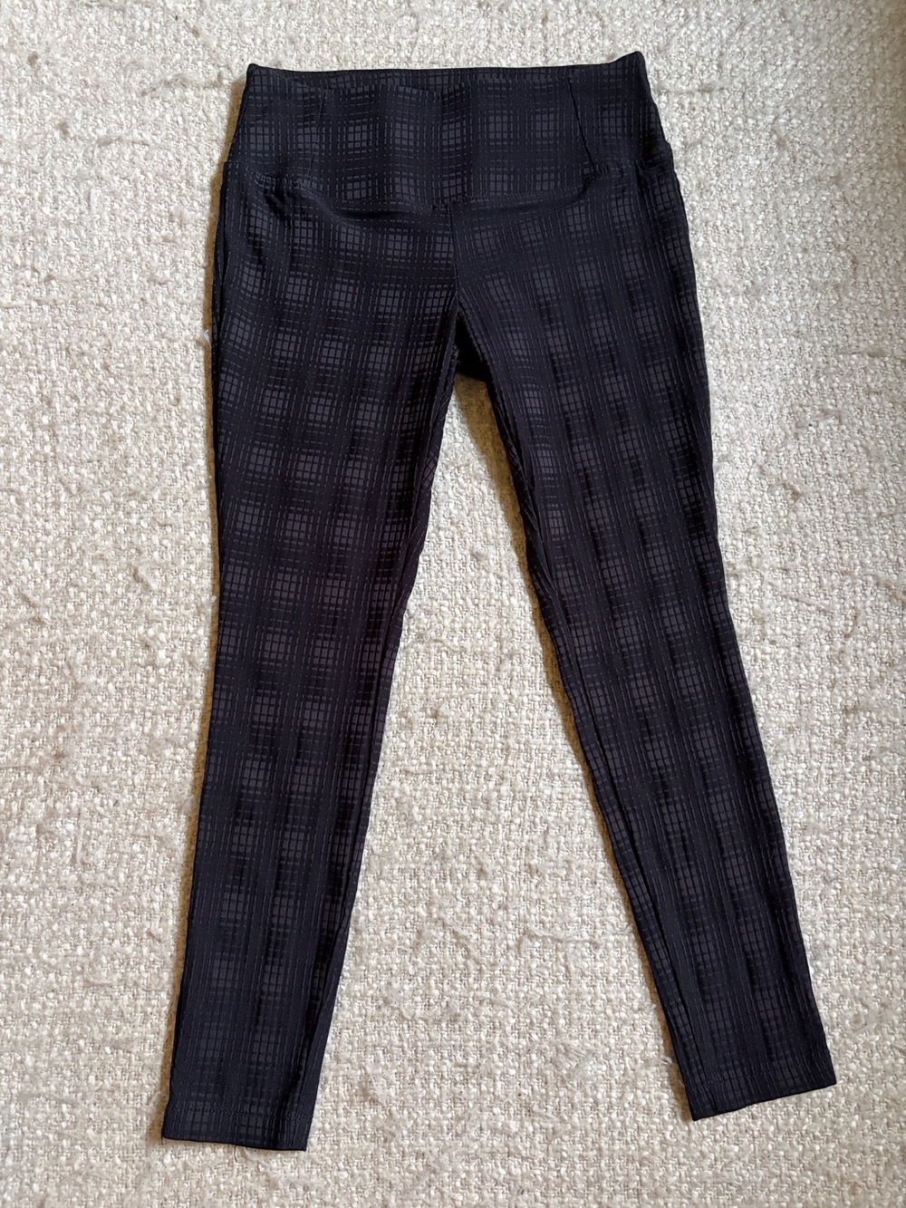 🥂 WORTHINGTON MODERN FIT WOMENS SIZE 2 PETITE BLACK TEXTURED ANKLE PANTS